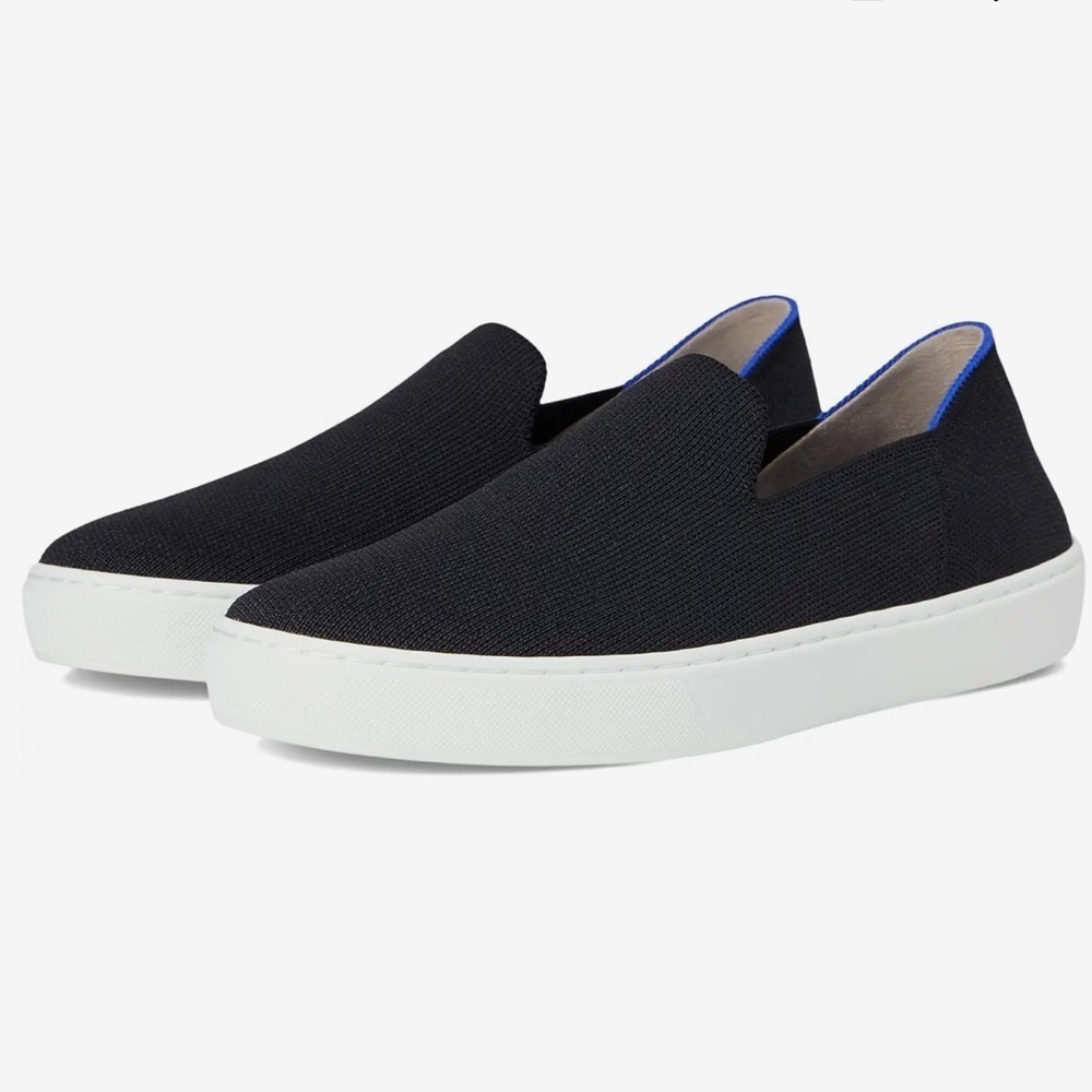 Rothy’s The Original Slip On Sneakers Shoes Sz 6 Black